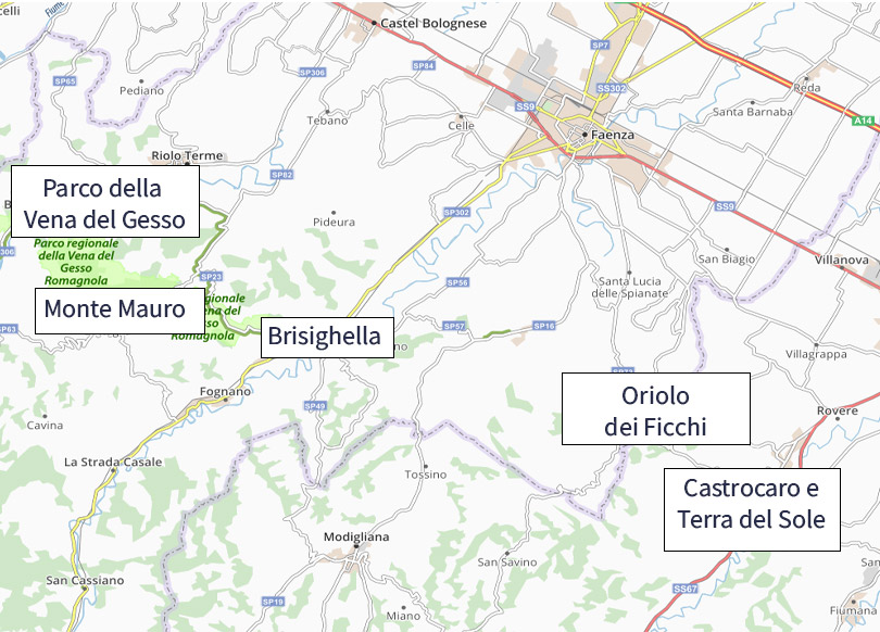 Romagna mia in bici mappa